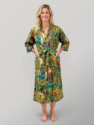 Frida Kahlo Fern Kimono Robe