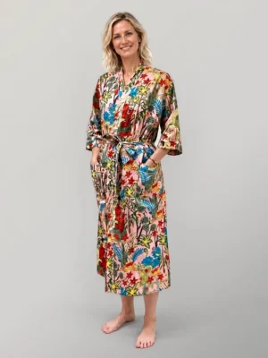 Frida Kahlo Flamingo Kimono Robe