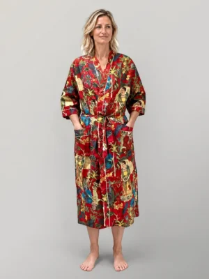 Frida Kahlo Scarlet Kimono Robe