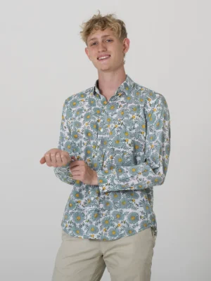 Summer Meadow - Indian cotton mens shirt